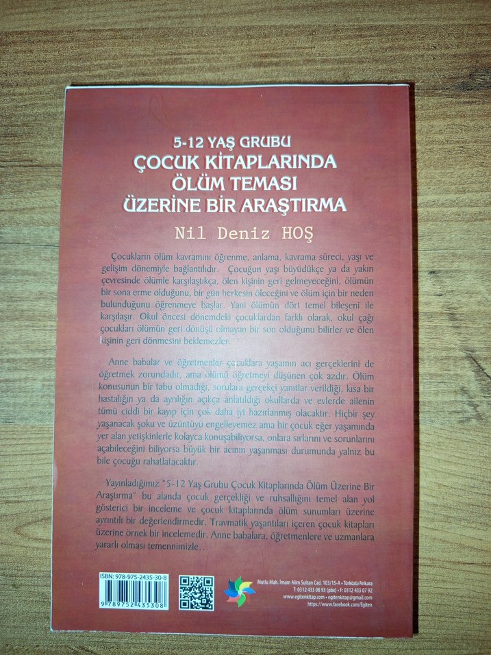 5-12 Yaş Çocuk Kitaplarında Ölüm Teması Araştırması - Görsel 5