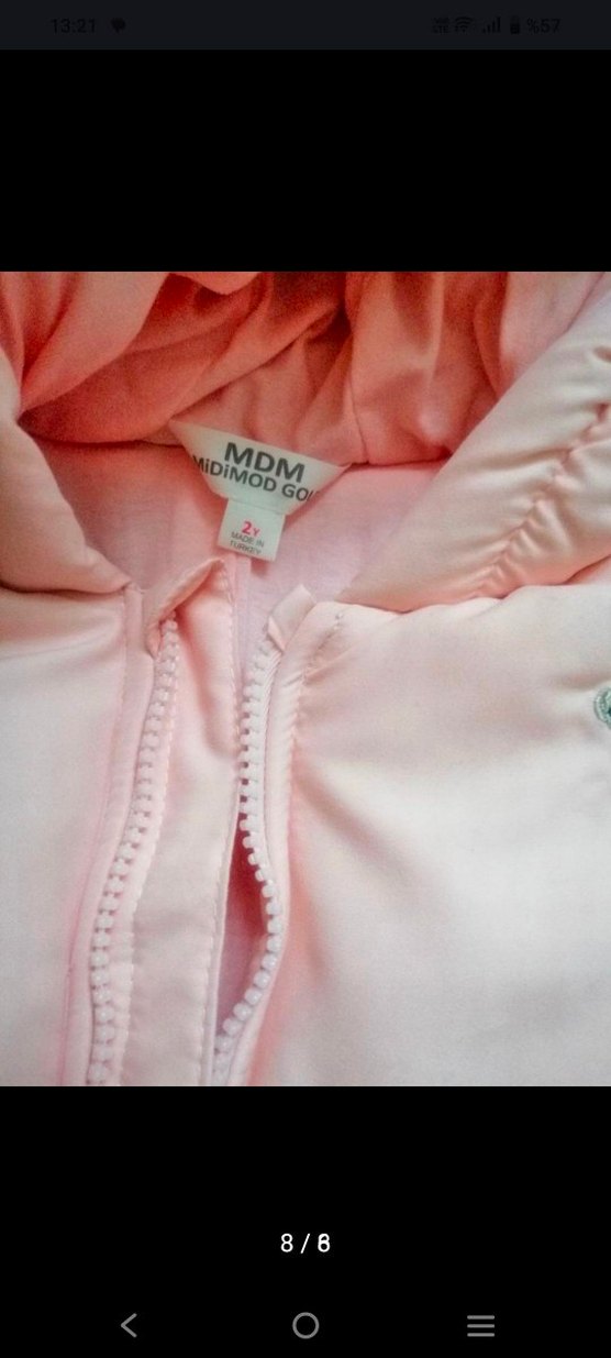 Kız Bebek Pembe Kapüşonlu Kar Tulumu - Görsel 3