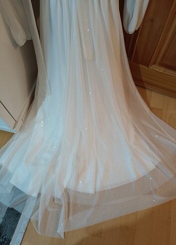 Diğer Simli beyaz elbise 
