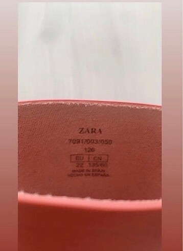 22 Beden pembe Renk Zara lastik çizme