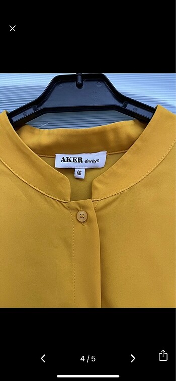 46 Beden sarı Renk Aker tunik