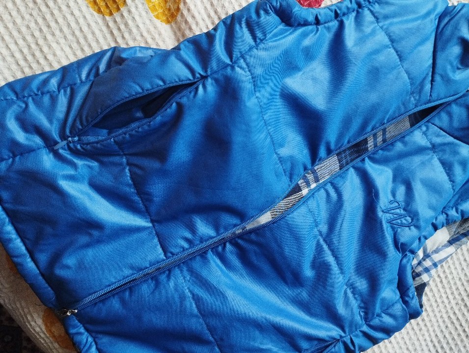 Mavi Erkek Çocuk Fermuarlı Yelek - Görsel 4