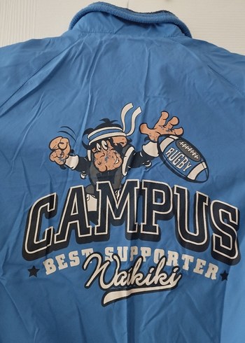 Mavi Fermuarlı Erkek Çocuk Sweatshirt - Görsel 2