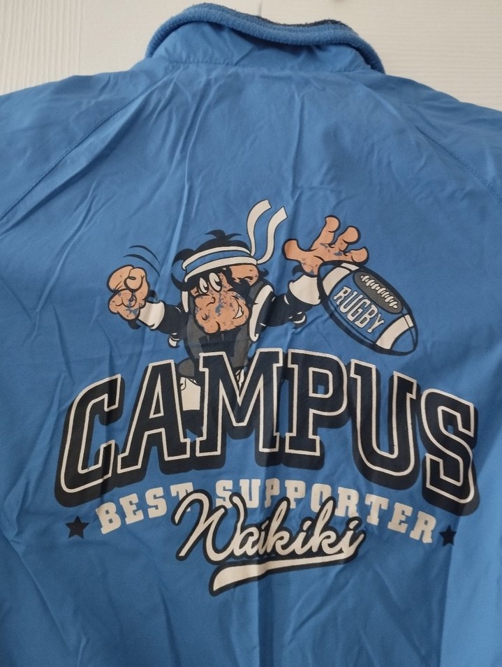 Mavi Fermuarlı Erkek Çocuk Sweatshirt - Görsel 2