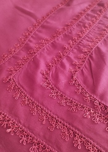 Bordo iğne oyası yazma - Görsel 3