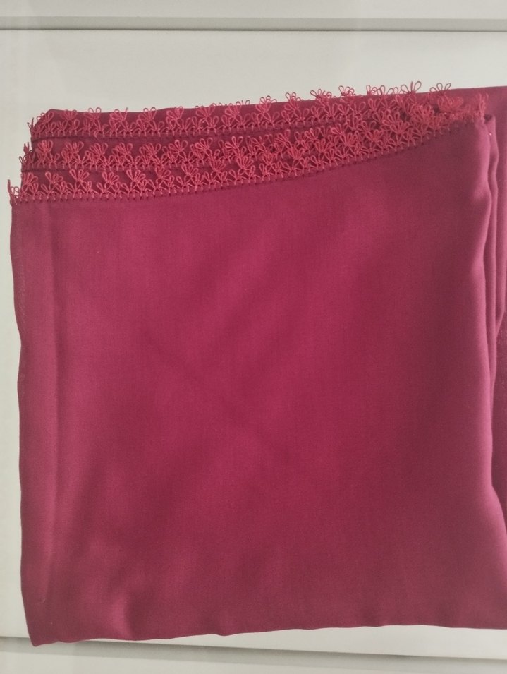 Bordo iğne oyası yazma - Görsel 4