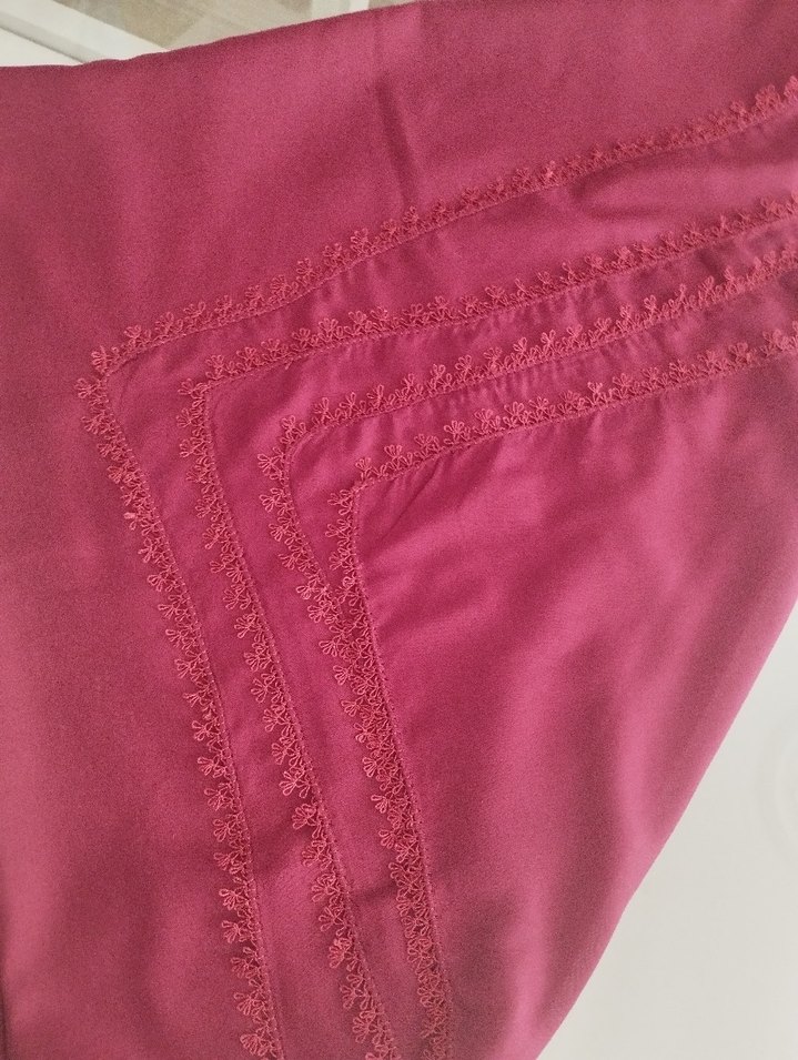 Bordo iğne oyası yazma - Görsel 2