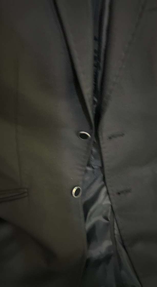 Erkek Siyah Düğmeli Takım Elbise - Görsel 3