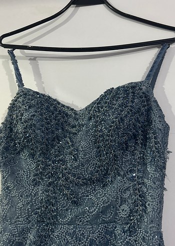 Dantel Uzun Abiye Elbise - Görsel 2