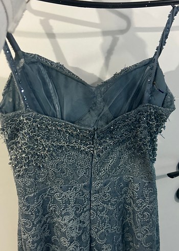 Dantel Uzun Abiye Elbise - Görsel 9