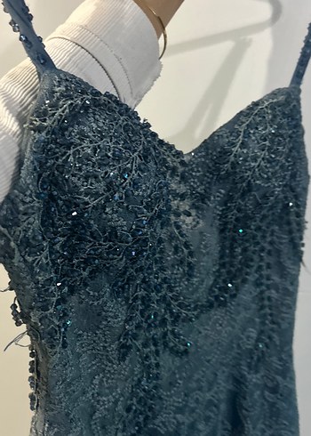 Dantel Uzun Abiye Elbise - Görsel 7