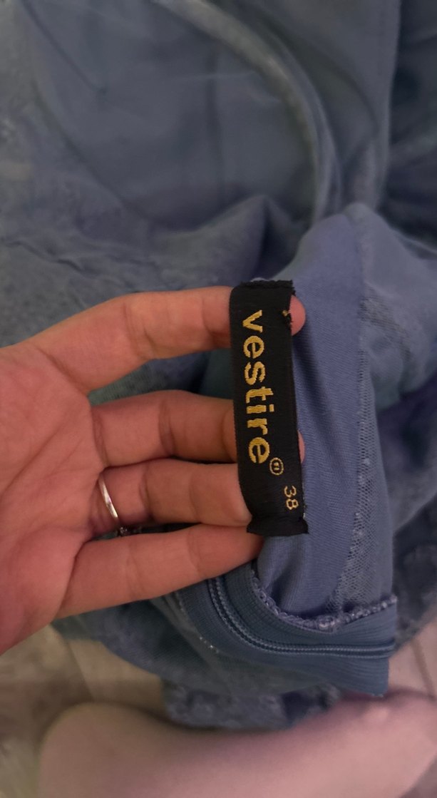 Dantel Uzun Abiye Elbise - Görsel 5