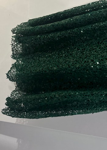 Yeşil Straplez Uzun Abiye Elbise - Görsel 2