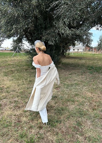 Beyaz Modern Klasik tulum - Görsel 2