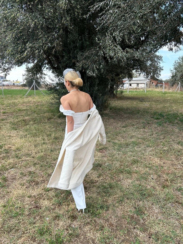 Beyaz Modern Klasik tulum - Görsel 2