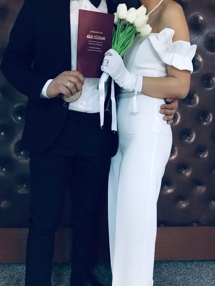 Beyaz Modern Klasik tulum - Görsel 3