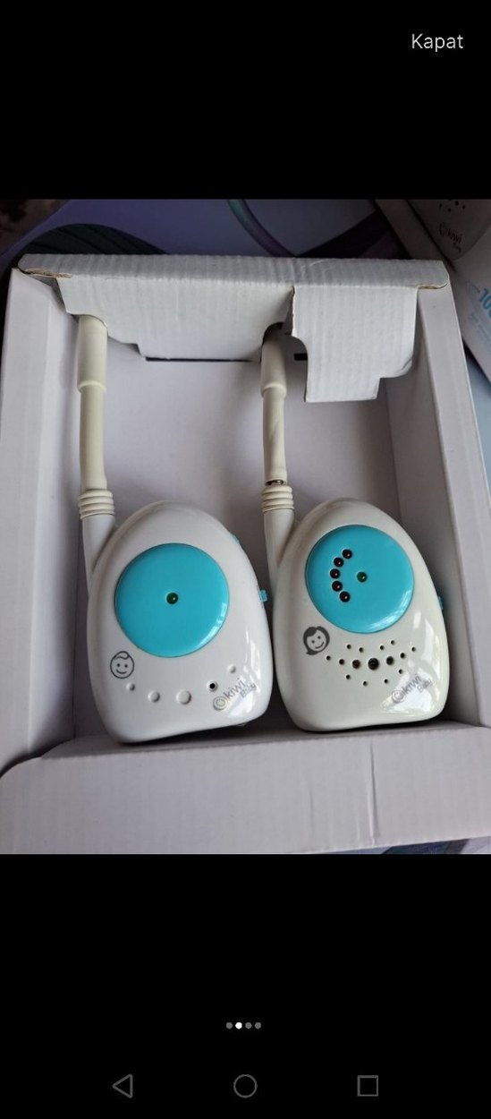 Kiwi Baby Beyaz Renkli Bebek Ses Monitörü - Görsel 2