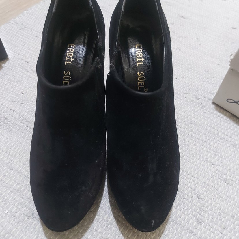 Siyah Yılan Desenli Stiletto Platform Topuklu - Görsel 4