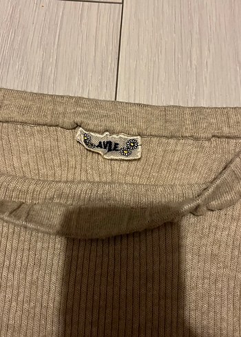 Bej Triko bluz - Görsel 4