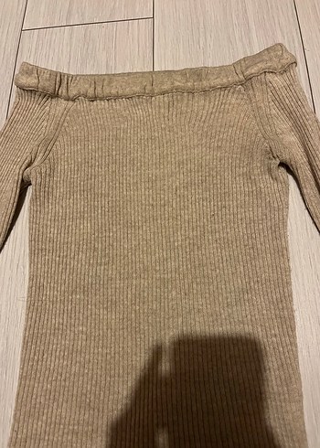 Bej Triko bluz - Görsel 2