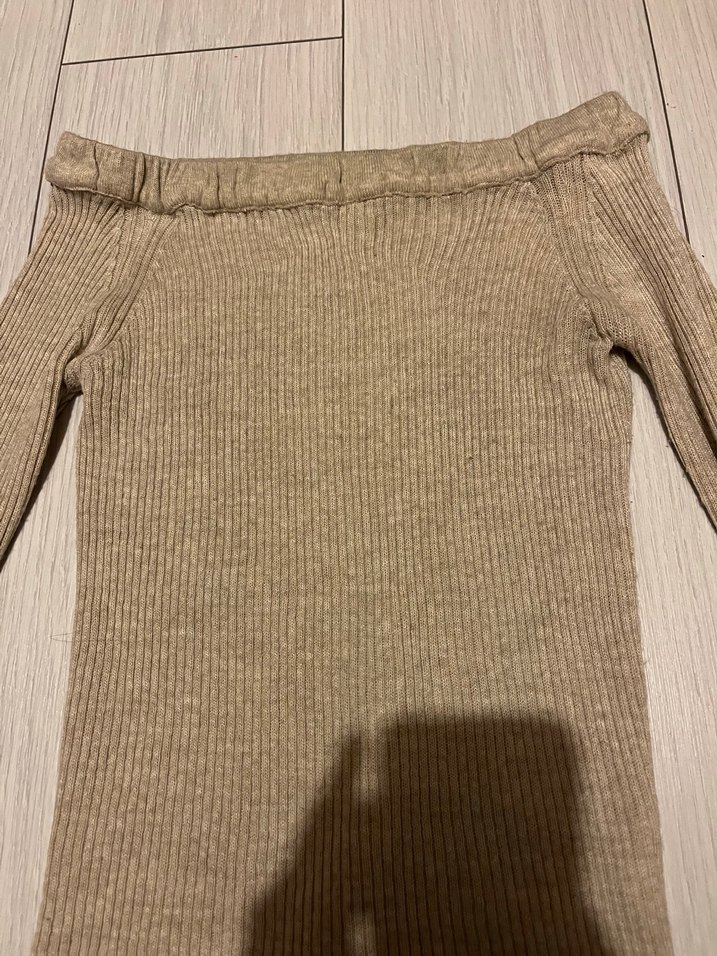 Bej Triko bluz - Görsel 2