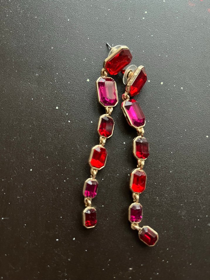 Renkli Taşlı Küpe - Görsel 2