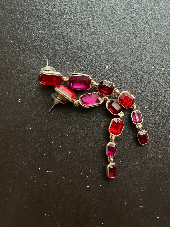 Renkli Taşlı Küpe - Görsel 4