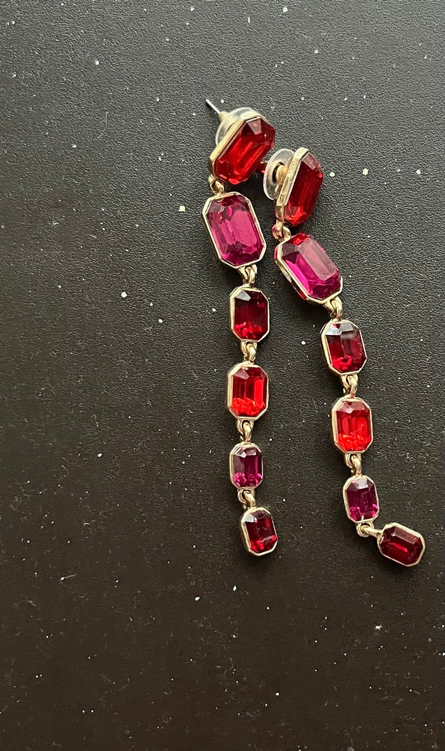 Renkli Taşlı Küpe - Görsel 3