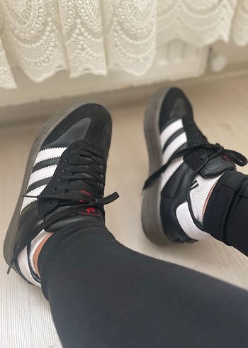Adidas samba Siyah Beyaz Kadın Spor Ayakkabı - Görsel 5