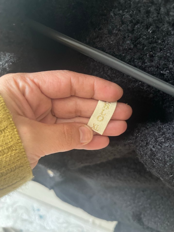 Düğmeli Siyah Midi Kadın Kaban - Görsel 3