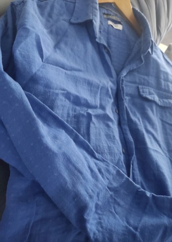 Siyah Düğmeli Uzun Kollu Erkek Gömlek - Görsel 9