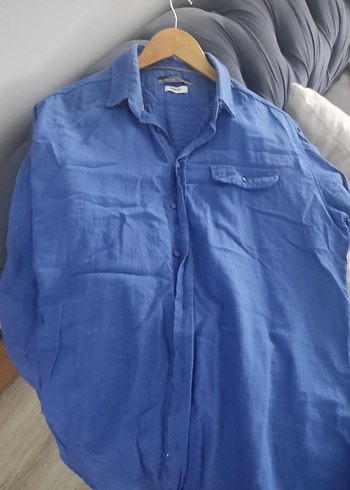 Siyah Düğmeli Uzun Kollu Erkek Gömlek - Görsel 10