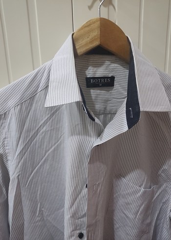 Siyah Düğmeli Uzun Kollu Erkek Gömlek - Görsel 17