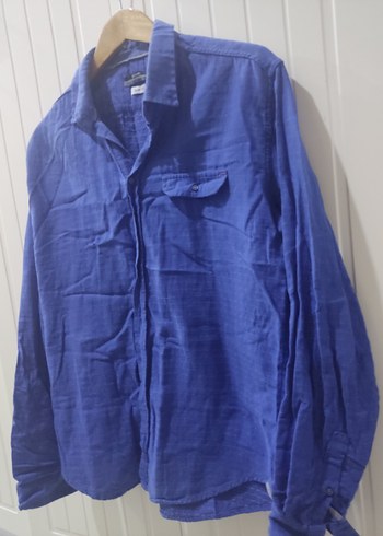 Siyah Düğmeli Uzun Kollu Erkek Gömlek - Görsel 11