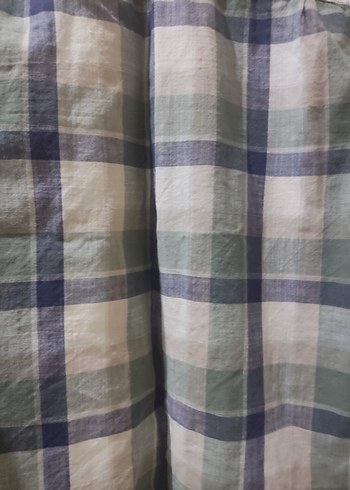 Erkek Gri Pamuklu Kareli Uzun Kollu Gömlek - Görsel 8