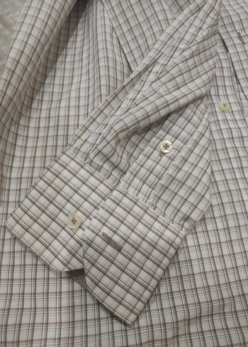 Gri Uzun Kollu Düğmeli Erkek Gömlek - Görsel 10