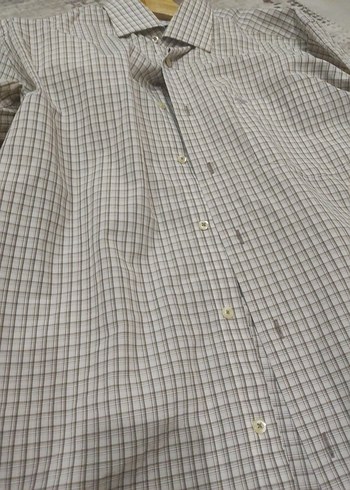 Gri Uzun Kollu Düğmeli Erkek Gömlek - Görsel 9
