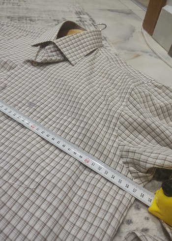 Gri Uzun Kollu Düğmeli Erkek Gömlek - Görsel 8