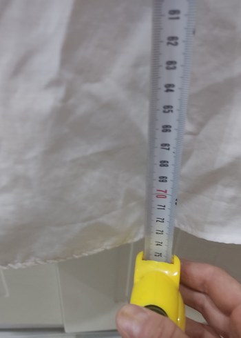 Düğmeli Beyaz Pamuklu Erkek Gömlek - Görsel 10