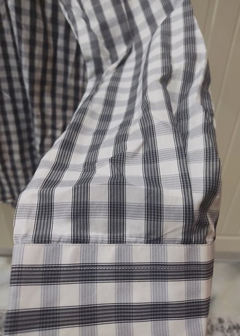 Düğmeli Gri Kısa Kollu Erkek Gömlek - Görsel 12