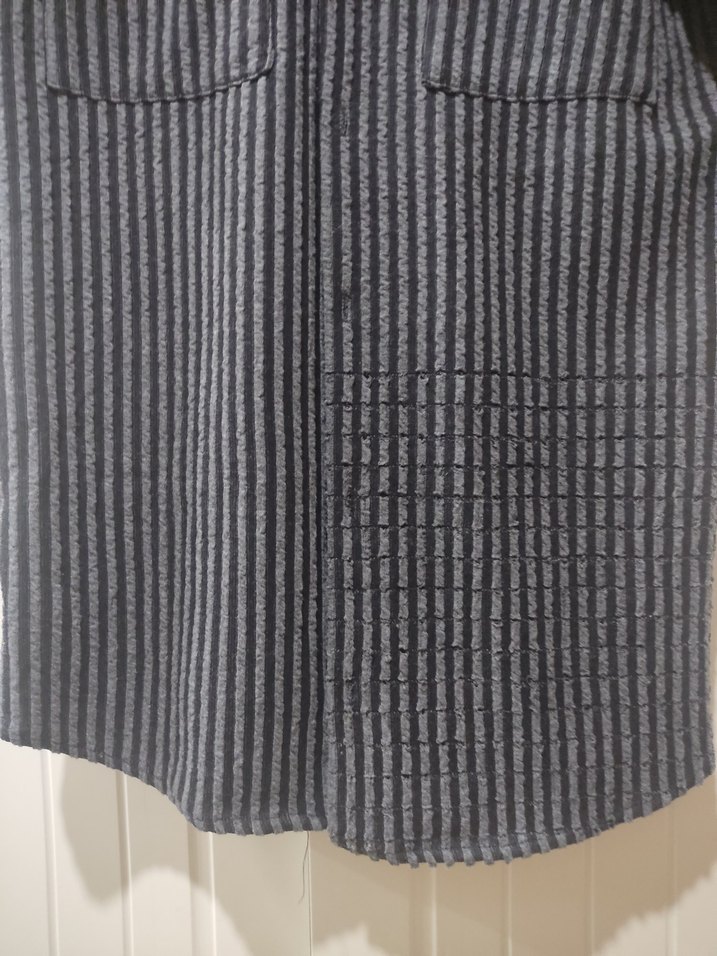 Düğmeli Gri Kısa Kollu Erkek Gömlek - Görsel 2