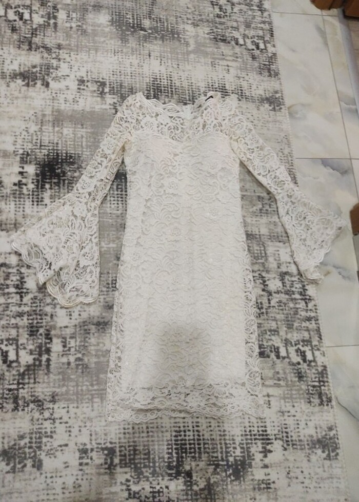 Dantel elbise - Görsel 4