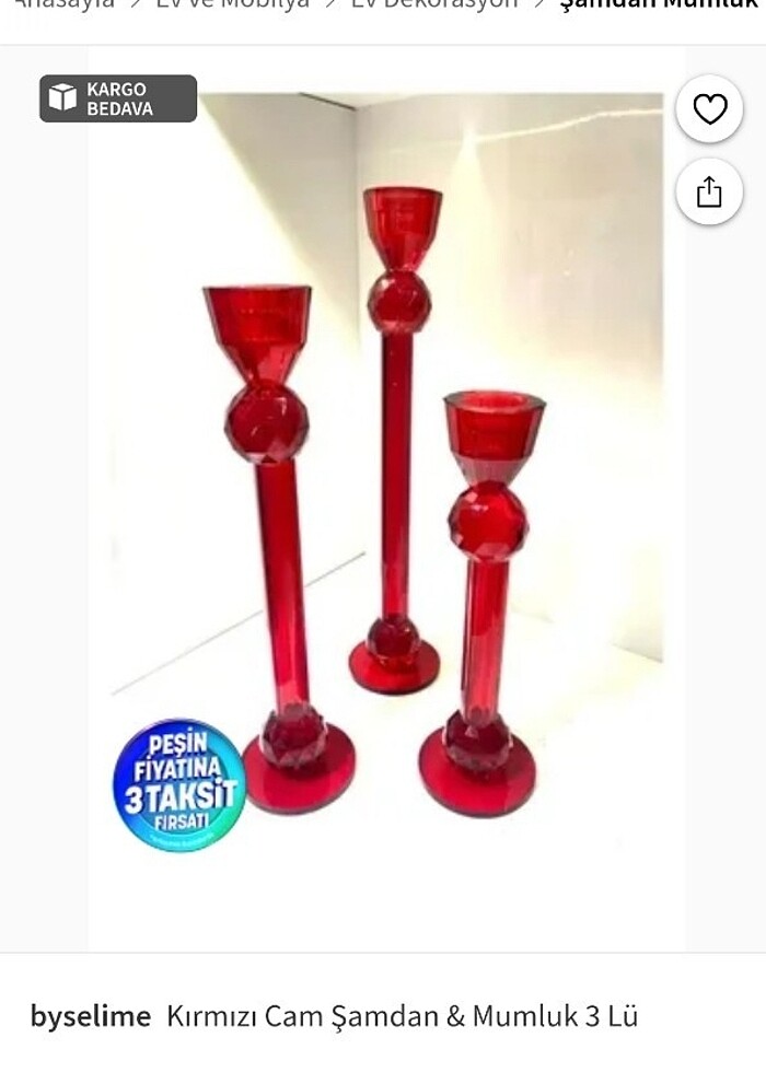 Şamdan cam ve cam disk - Görsel 2