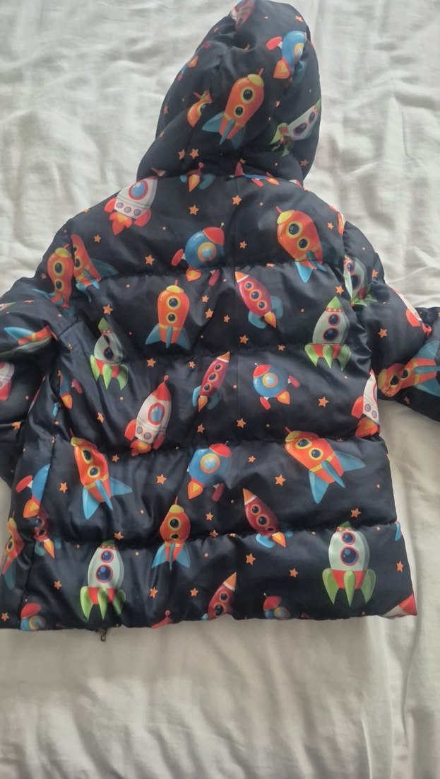 Fermuarlı Yüksek Yakalı Erkek Çocuk Mont - Görsel 3