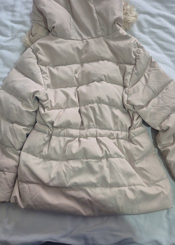 Bej Kürklü çocuk zara Kışlık Mont - Görsel 2