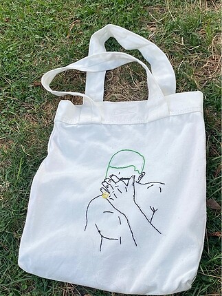 frank ocean blond nakışlı bez çanta tote bag