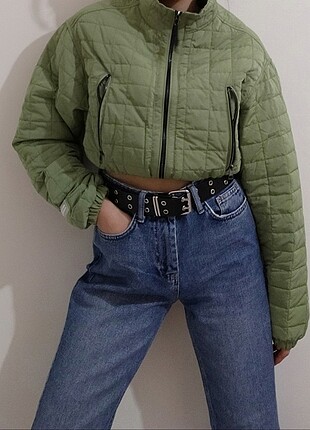 Yüksek bel mom Jean