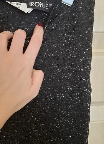 38 Beden siyah Renk Şık İspanyol paça pantalon 
