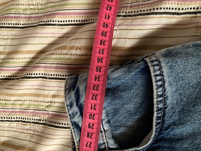 xs Beden mavi Renk 2 adet mom jean pantolon