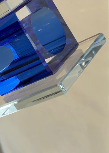 Koyu Mavi Kristal Mumluk Seti - Görsel 4